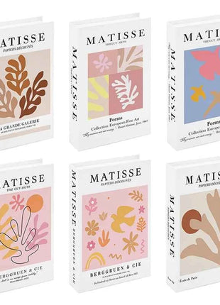 Boho Bauhaus Picasso Matisse Cucina Libri finti Decorazione Tavolino di moda di lusso Scatola portaoggetti decorativa Decorazione estetica