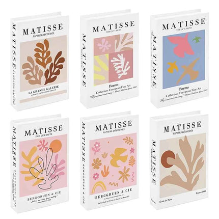 Boho Bauhaus Picasso Matisse Cucina Libri finti Decorazione Tavolino di moda di lusso Scatola portaoggetti decorativa Decorazione estetica