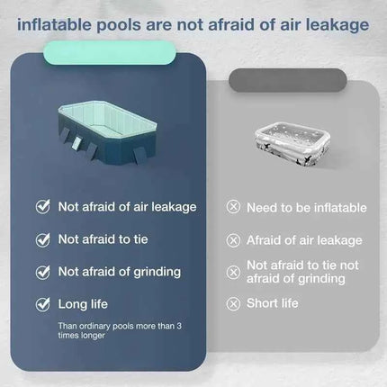 Vasca da bagno Non gonfiabile vasca da bagno pieghevole per esterni piscina pieghevole per interni per feste estive per bambini in famiglia