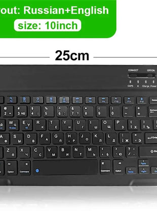 Bluetooth Wireless Keyboard Mouse For IOS Android Windows Tablet For iPad Air Mini Pro Spanish Korean Portugal Russian Keyboard