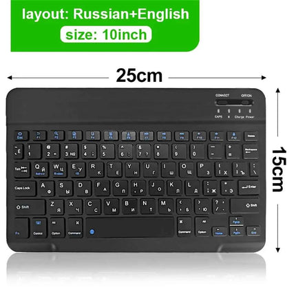 Bluetooth Wireless Keyboard Mouse For IOS Android Windows Tablet For iPad Air Mini Pro Spanish Korean Portugal Russian Keyboard