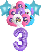 Decorazioni per feste di compleanno a tema stoviglie: tovaglioli di carta, bicchieri, piatti, scatole per caramelle, sacchetti regalo, striscioni e fondali per feste per bambini