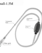Aquarium Siphon Vacuum Cleaner Tool Set for Large Fish Tank Gravel/Sand Cleaning Water Change with Extension Tube, Fast and Easy
