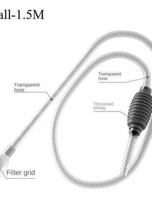 Aquarium Siphon Vacuum Cleaner Tool Set for Large Fish Tank Gravel/Sand Cleaning Water Change with Extension Tube, Fast and Easy