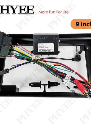 Telaio pannello Android da 9", cablaggio decodificatore bus CAN Quadlock, ritenzione SWC, adattatore P&P 16 pin, per Opel Astra H, Corsa D, Antara