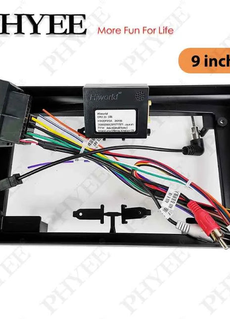Telaio pannello Android da 9", cablaggio decodificatore bus CAN Quadlock, ritenzione SWC, adattatore P&P 16 pin, per Opel Astra H, Corsa D, Antara