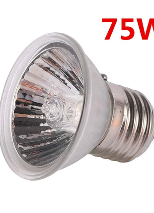 25/50/75W UVA+UVB 3.0 Reptile Lamp Bulb Turtle Basking UV Light Bulbs Heating Lamp Amphibians Lizards Temperature Controller 1Pc
