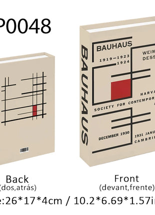 Boho Bauhaus Picasso Matisse Cucina Libri finti Decorazione Tavolino di moda di lusso Scatola portaoggetti decorativa Decorazione estetica