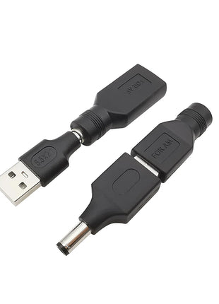Presa Jack femmina 1/2/5Pcs 5.5*2.1mm A USB 2.0 tipo A spina maschio connettore cc adattatore per spine di alimentazione 5V per Laptop