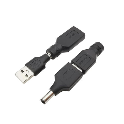 Presa Jack femmina 1/2/5Pcs 5.5*2.1mm A USB 2.0 tipo A spina maschio connettore cc adattatore per spine di alimentazione 5V per Laptop