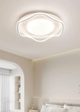 Lampada da camera da letto principale Lampada da soffitto moderna a LED nordica con attenuazione remota Luce da soggiorno Camera dei bambini Lampadario da pranzo per la casa