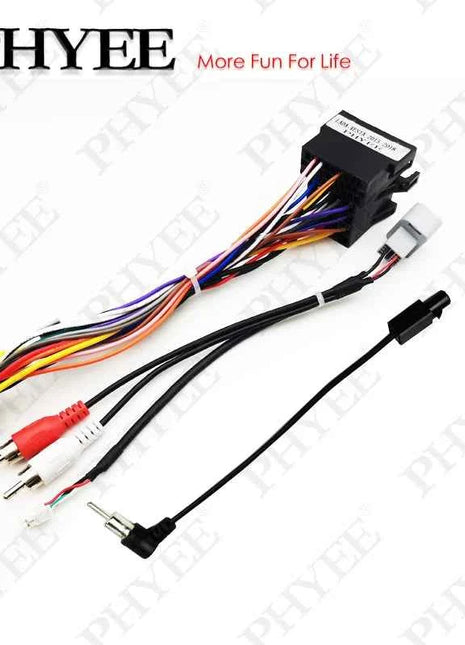 Cablaggio radio per Lada Vesta 2015-2018, connettore da 16 pin a connettore ISO, cavo adattatore USB, spina audio RCA, per Android per auto