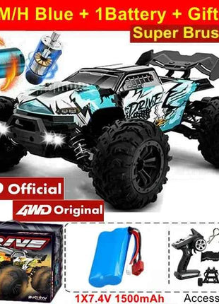 4WD Remote Control Car Off Road 4x4 RC High Speed Buggy Truck Super Brushless 50 or 80KM/H Fast Drift Racing Toy Kids Adults