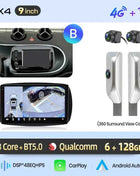 Junsun 8 Core Wireless CarPlay Android Auto Car Radio For Mercedes Benz Smart 453 Fortwo 2014-2020 4G WiFi GPS Navigation Stereo