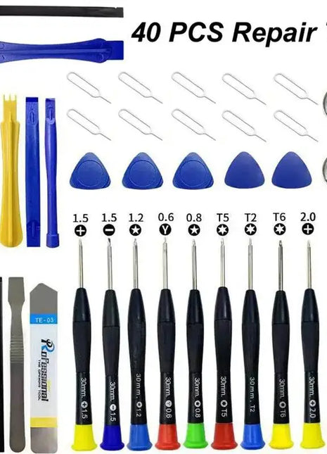 Kit di Strumenti Professionali per Riparazione Telefoni, Set di Cacciaviti Universali per Smontaggio e Apertura Schermo, per iPhone e Xiaomi