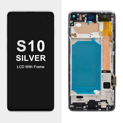 TFT con cornice per Samsung S10 Plus S10 + G975F Display LCD Touch Screen digitale per Samsung S10 G973F Parti di ricambio per schermo