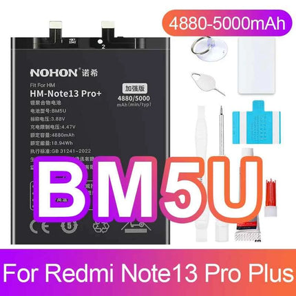 NOHON Battery for Xiaomi Redmi Note 13 12 11 10 Pro 9 8 7 6 5 4 11S 10S 9S Batteries BN5P BN53 BN46 BN45 BN5D BP47 BP4K BM5T