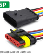 5/20/100sets HID Waterproof Connectors 1/2/3/4/5/6 Pin Car Electrical Wire Connector Plug Truck Harness with 15CM Wire Cable