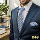 Set Cravatta e Fazzoletto Uomo Colorato 160cm - Accessori Matrimonio