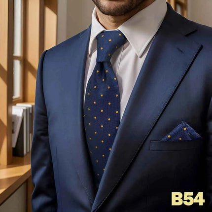 Set Cravatta e Fazzoletto Uomo Colorato 160cm - Accessori Matrimonio