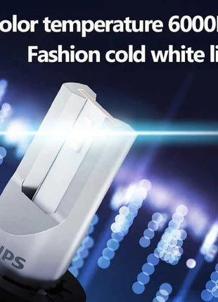 Philips H4 H7 H11 LED Ultinon Pro3101 H1 H3 HB3 HB4 HIR2 9005 9006 9012 Lumileds LED Car Headlight 6000K Bright White Bulbs, 2x