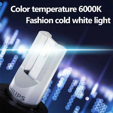 Philips H4 H7 H11 LED Ultinon Pro3101 H1 H3 HB3 HB4 HIR2 9005 9006 9012 Lumileds LED Car Headlight 6000K Bright White Bulbs, 2x