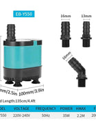 20/35/50/60W Bottom Suction Submersible Pump Fish Tank Water Circulation Pump Small Silent Filter Suction Manure Change Pump