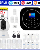 KERUI Home Security Alarm System Alexa Support G12 WIFI/GSM Alarm System with Phone App Alarm Siren PIR Sensor Tuya Smart APP