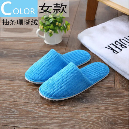 5 paia/lotto uomo donna usa e getta hotel pantofole per gli ospiti scivoli in cotone casa viaggio SPA pantofola ospitalità economici indoor slip-on
