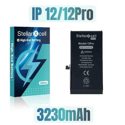 StellarXcell Ultra High Capacity Battery For iPhone7 8Plus 11 12Mini 13ProMax X XS XR 14plus 15Pro  show 100%healthy