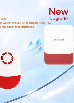 Staniot 7 pollici HD sistema di allarme Wireless WiFi 4G Tuya Smart Home Security Protection funziona con Alexa Google APP Remote Control,Sirena incorporata 115db e batteria da 5000mAh