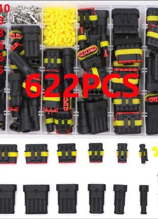 Waterproof Connectors Kit Automotive Wire Quick Connector Electrical In Car Wiring Auto Seal Socket 1 2 3 4 5 6 Pin Plug Kit Way
