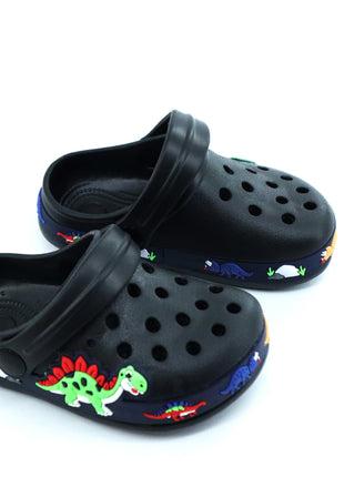 Zoccoli per Bambini, Scarpe da Giardino, Sandali Piatti da Spiaggia per Bambini e Bambine con Unicorno e Dinosauro, Ciabatte Antiscivolo Estive con Fori