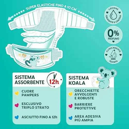 Pampers Baby Dry Maxi, DWCT Double Pack, Size 4 (7-18 kg), 34 Diapers
