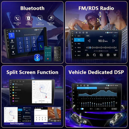 Camecho 6+128G Car Radio Wireless CarPlay Android Auto For Hyundai I10 2014-2017 Car Intelligent Systems GPS Stereo 4G WiFi RDS