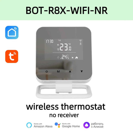 Beok wireless Thermostat Controller Heating Wifi Smart Home 8-Channel Heating System for Gas Boiler Water Floor Actuator