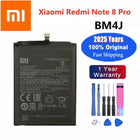 New 100% Original Battery For Xiaomi MI Redmi Note K20 K30 Pro 5 7 8 9 9S 9T 10 10X 10T 10X 11T 11 Ultra 11T POCO X3 F2 4X Pro