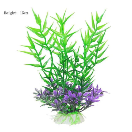 Artificial Aquarium Decor Plants Water Weeds Ornament Aquatic Fish Tank Simulation Grass Flower Decoration Accessories