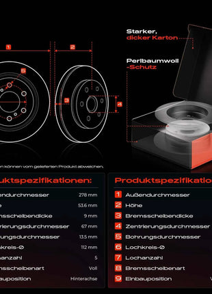 Frankberg 4x Dischi Freno 8x Pastiglie Freno Asse Anteriore Asse Posteriore Per Mercedes-Benz W202 S202 C208 A208 W210 R170 44209120