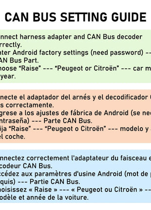 CAN Bus Decoder Quadlock Wiring Harness, SWC Retention BSI Protocol, 16 Pin P&P Car Android Frame Adapter, for Peugeot 207, 207cc