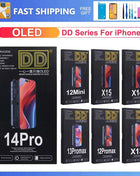 DD OLED LCD Display For iPhone 12 13 14 15 16 16e Pro Max Plus Mini LCD Display Touch Screen Digitizer Assembly Replacement
