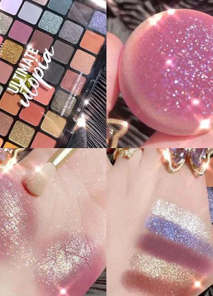 Shimmer Eyeshadow Palette 40 Colors Eye Shadows Matte Glitter Pigment Eye Shadows Wterproof Korean Eye Makeup Palette Cosmetics
