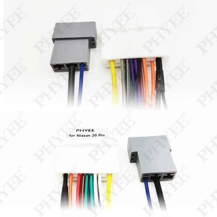 Cablaggio Radio a 20 Pin, cavo Antenna connettore a 3Pin, cavi fai da te per Car Multimedia, per Nissan Qashqai Versa Sentra X-trail