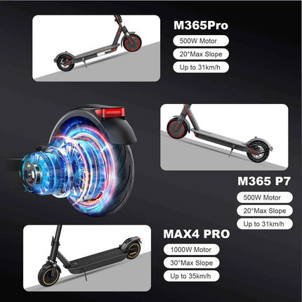 ATSANT Adult Electric Scooter 31/35km/h 500W/1000W 35KM/50KM Long Range 8.5/10Inch Tyre 10.5/14.5Ah Large Battery Kick Scooter