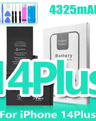 0 Cycle High Capacity Battery For iPhone 11 11Pro 12Pro 12 13 14 13Pro 14Pro Max Mini Phone Bateria + Free Tool Kit