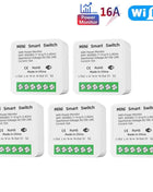 16A Tuya WiFi Smart Switch 2-way Control with Energy Monitor Switch Mini Smart Breaker Smart Life Control  Alexa Via Google Home