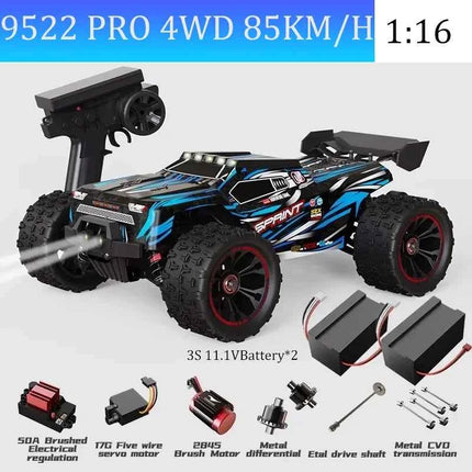SCY9522PRO Super Brushless Motor Remote Control Car 85 km/h or 50 km/h High-Speed 4WD 1:16 Scale Model Racing Car Boy Toy Gift