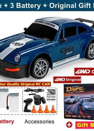 New 4WD Remote Control Drift Car Full Size 1:24 Mini Remote Control Racing Car Model 2.4G Radio High Speed RC Car Boy Toy Gift