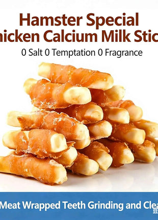 Hamster Teeth-Cleaning Stick, Calcium Supplement, Weight Gain, Freeze-Dried Chicken Stick, Golden Hamster Chinchilla Snack, Dutc