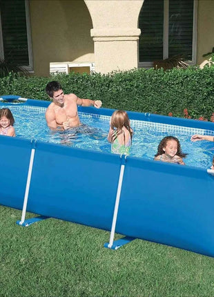 Piscina Rettangolare con Telaio 28273 4,5M X 2,2M X 0,84M per Giardino e Cortile, Uso Familiare